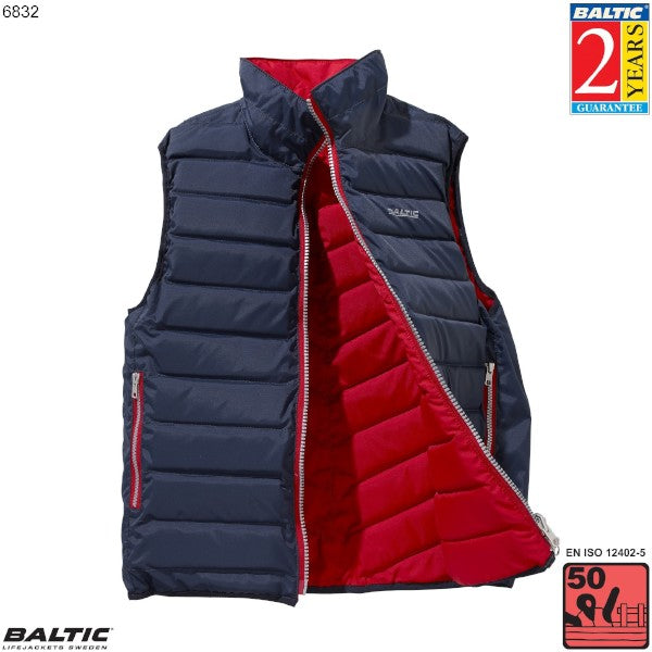 Flipper flydevest Unisex BALTIC 6832 navy-rød 