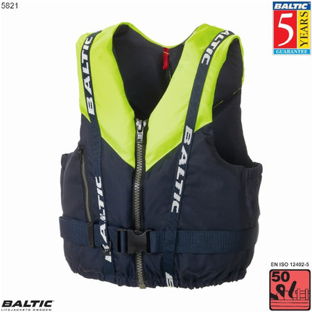 Genua sejlervest BALTIC 5821 UV-gul-navy