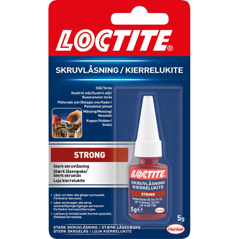 Loctite Låsevæske Hård rød