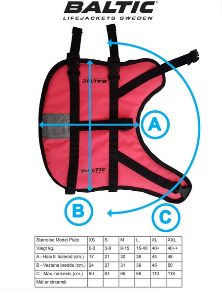 Hundevest Pluto BALTIC 0410 orange