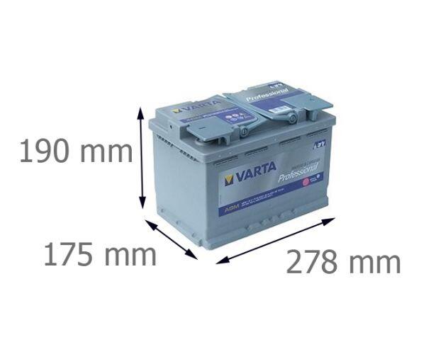 VARTA LA70 - 12V 70Ah (Dual Purpose AGM)